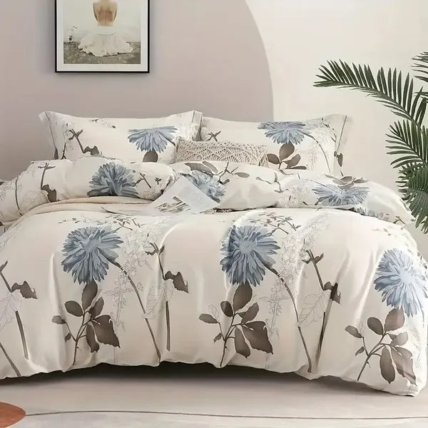 Big Flower Duvet Cover Queen