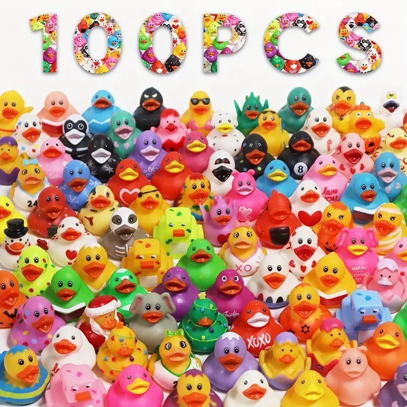 100-piece Mini Duck Set - Cute, High-Value, Multifunctional Design, Healing Children's Toy, Decoration For Party Scenes And Photo Props