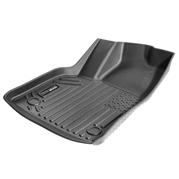 Automotive Floor Mats Fits For Tesla Model Y 2021-2024 3 Pcs TPE Liners