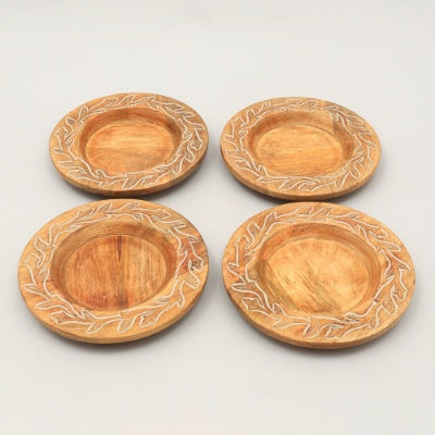 Handcrafted 13 Wood Charger Plate  Wooden Dinning Placemat Artisan Wood Tableware
