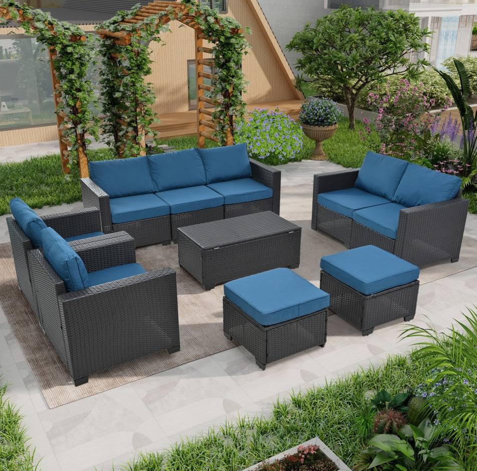 Outdoor 10 Piece Patio Furniture Set