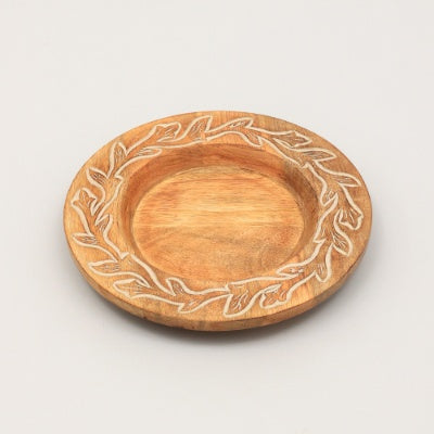 Handcrafted 13 Wood Charger Plate  Wooden Dinning Placemat Artisan Wood Tableware