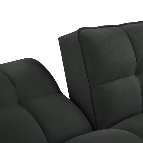 Linen Sofa Furniture With Adjustable Backrest And Easy Assembly Lounge Chair - Dark Gray