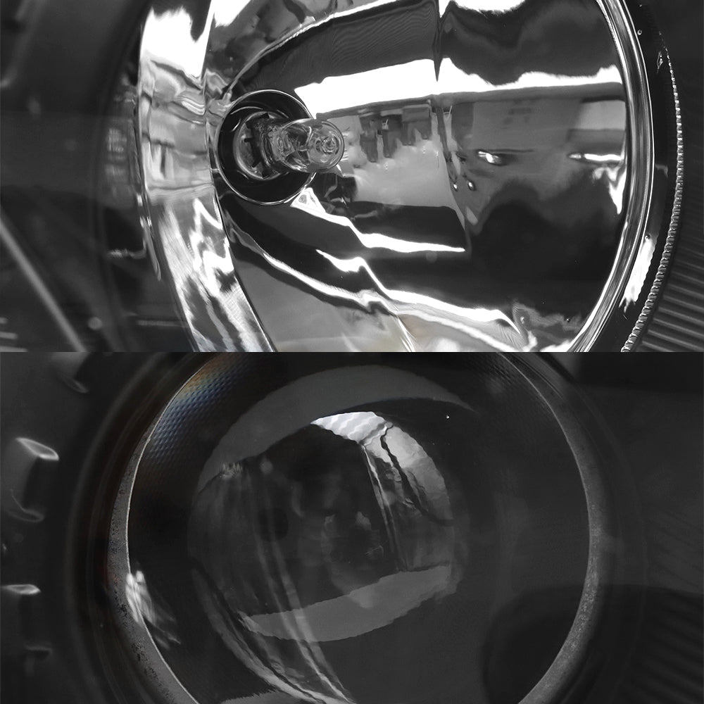 Black Headlights Compatible With Kenworth T680 2013-2021 Included Bulbs Passenger Side