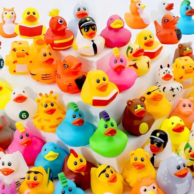 100-piece Mini Duck Set - Cute, High-Value, Multifunctional Design, Healing Children's Toy, Decoration For Party Scenes And Photo Props