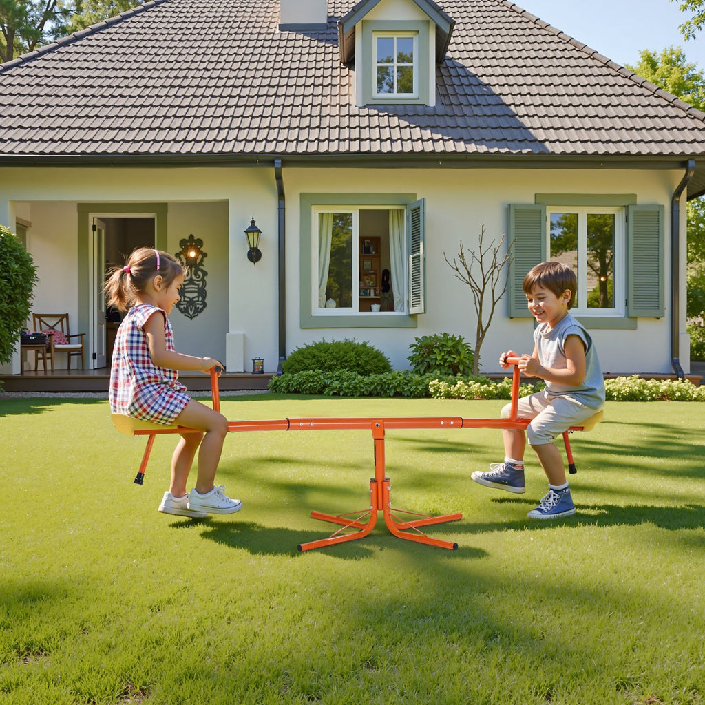 Kids Seesaw 100 Lbs Capacity Swiveling 360 Degrees Rotating Teeter Totter