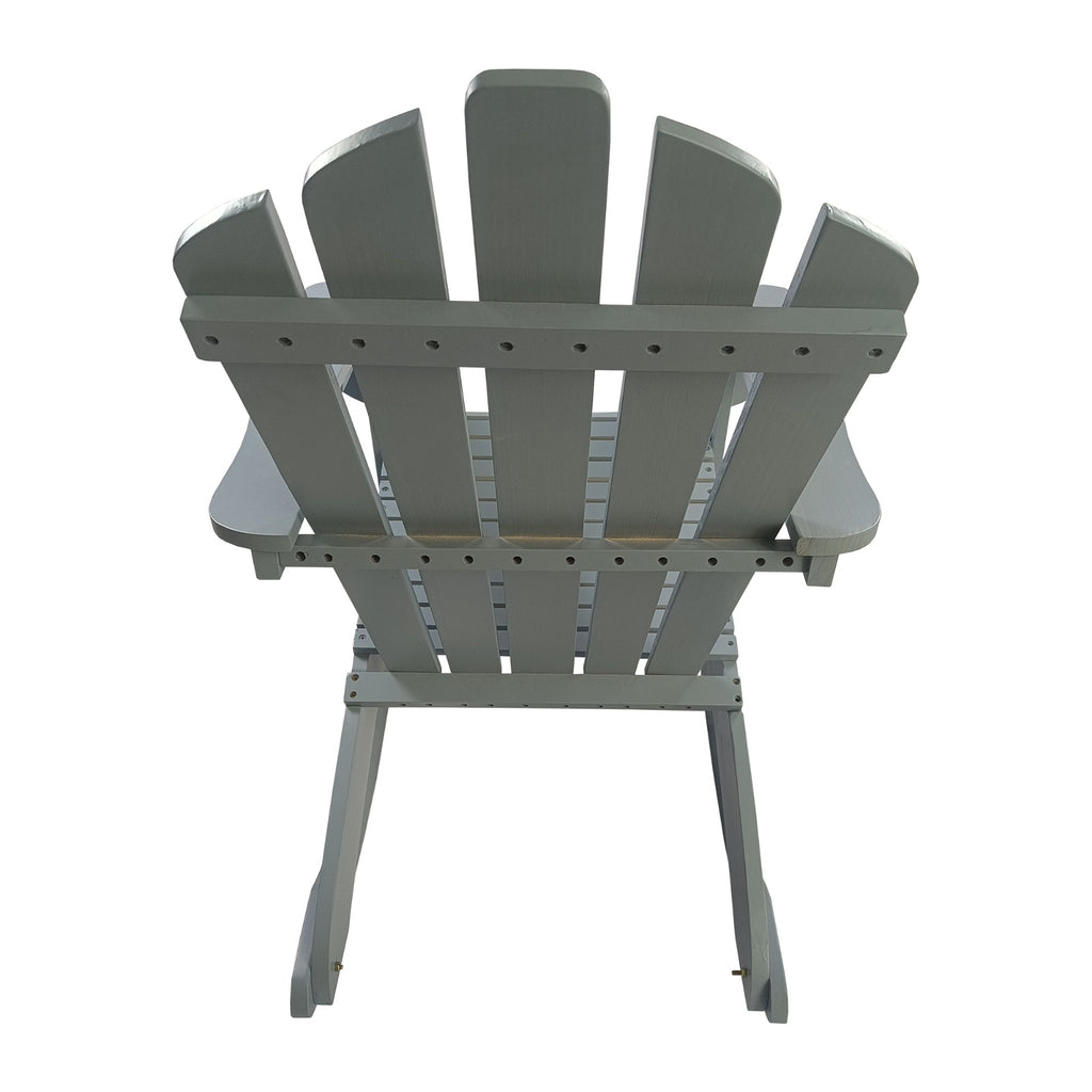 Reclining Wooden Outdoor Rocking Adirondack Chair,walnut