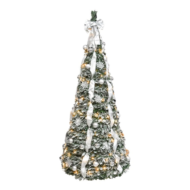 Artificial 6ft Flock  Up Christmas Tree