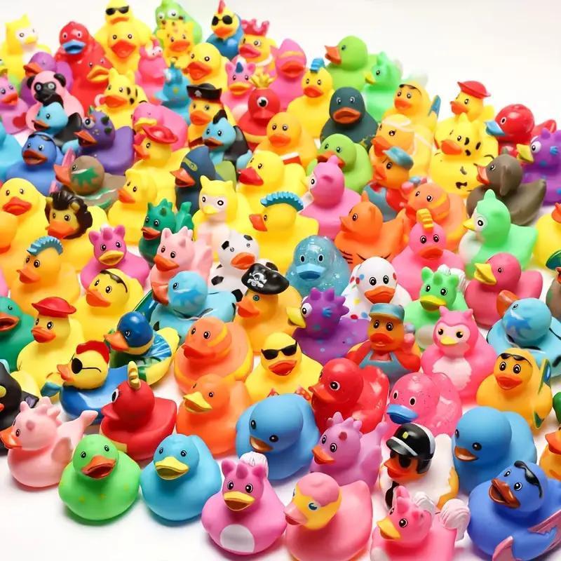 100-piece Mini Duck Set - Cute, High-Value, Multifunctional Design, Healing Children's Toy, Decoration For Party Scenes And Photo Props