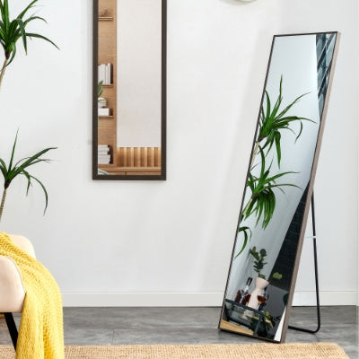 Solid Wood Frame Full Length Mirror, Dressing Mirror, Bedroom Porch, Decorative Mirror, Clothing Store