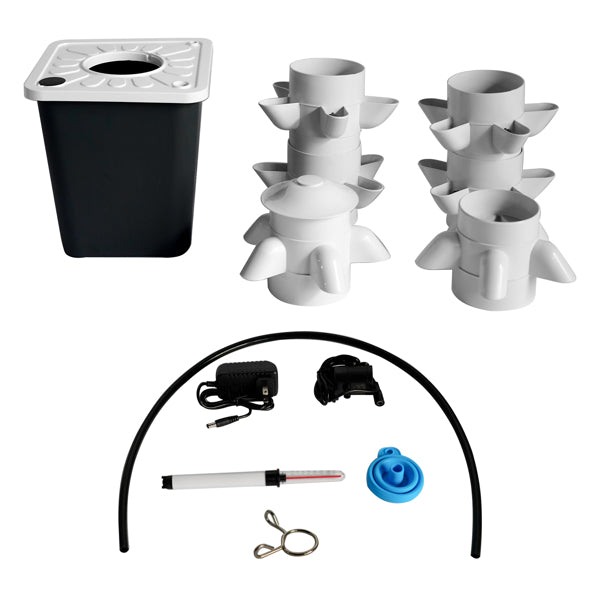 Black Hydroponic Planting System