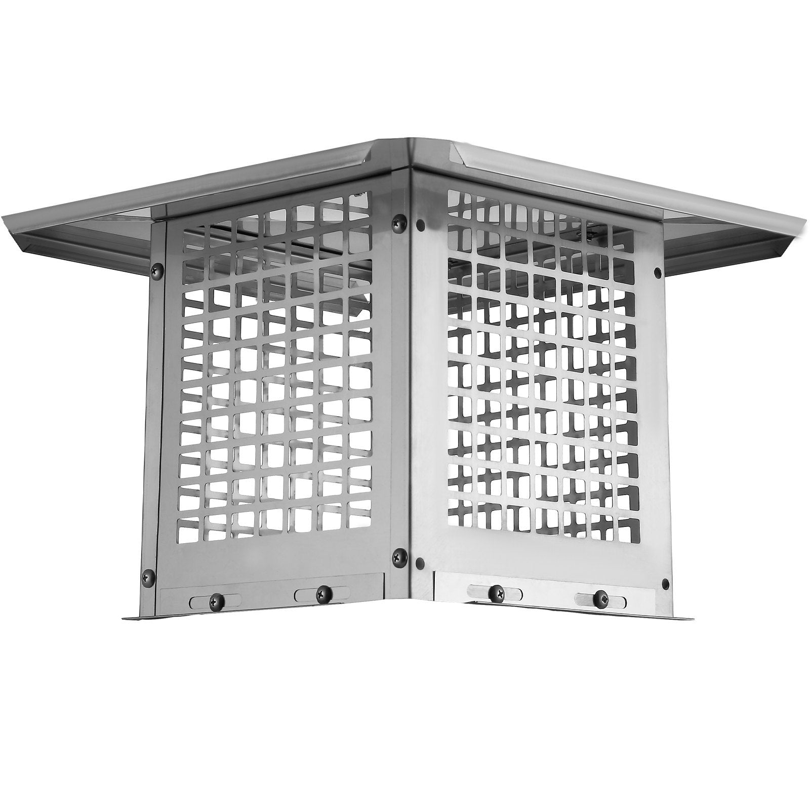 VEVOR Chimney Cap, 9 X 9 Inch, 304 Stainless Steel Fireplace Chimney Cover, Not Easily Toppled & Practical Accessories & Easy Installation, Fits Mesh Flue Covers Outside Clay Flue Shingles, Silver