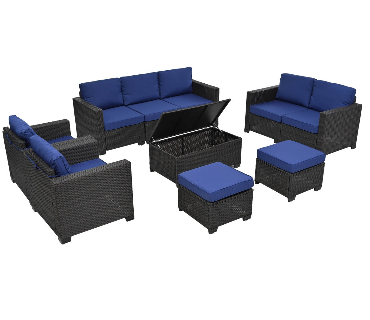 Outdoor 10 Piece Patio Furniture Set