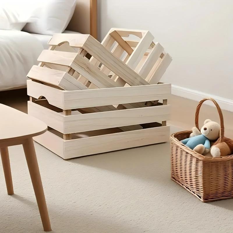 Three-piece Set Of Large Wooden Decorative Storage Boxes, Suitable For Weddings, Birthday Parties, Christmas And Thanksgiving Decorations.