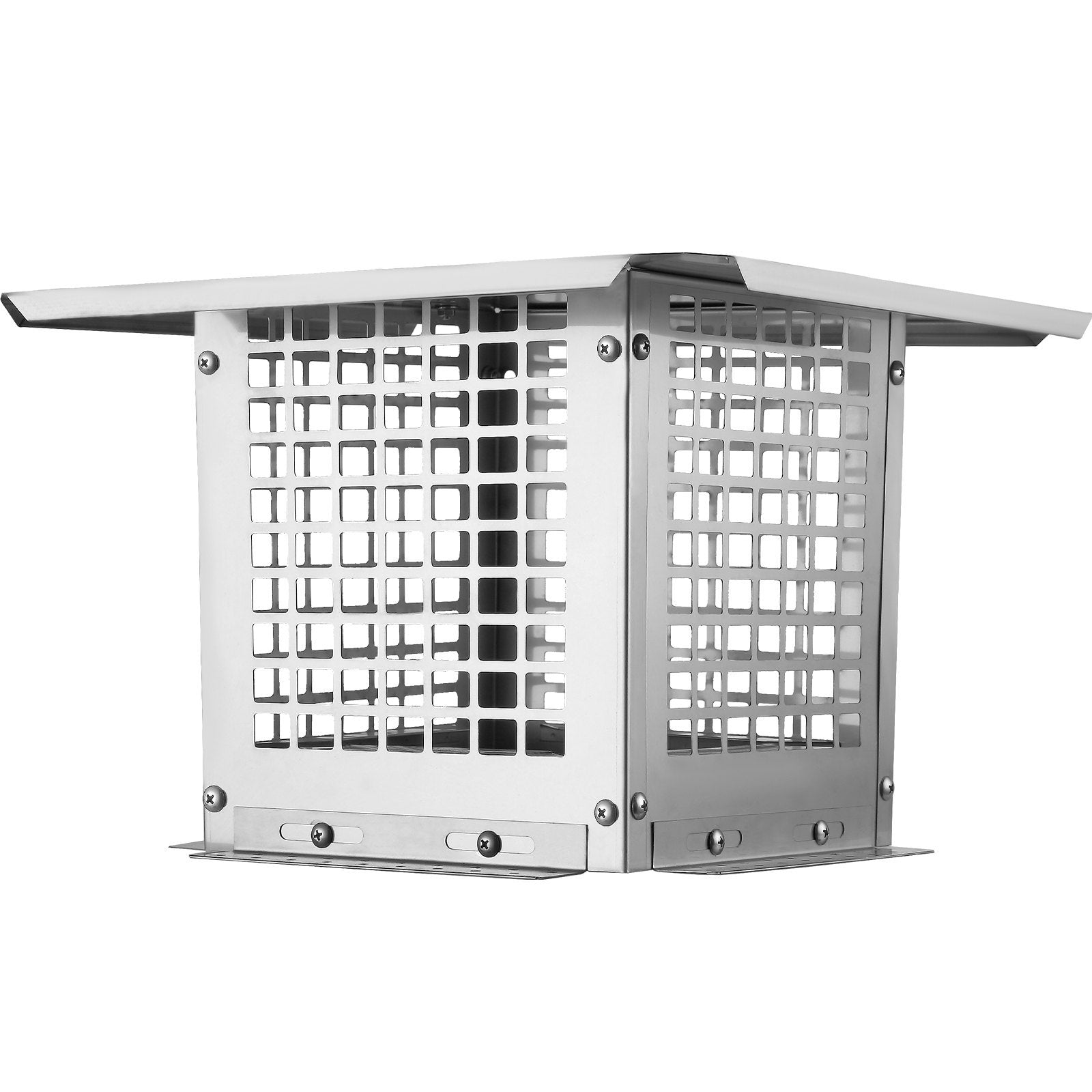 VEVOR Chimney Cap, 9 X 9 Inch, 304 Stainless Steel Fireplace Chimney Cover, Not Easily Toppled & Practical Accessories & Easy Installation, Fits Mesh Flue Covers Outside Clay Flue Shingles, Silver