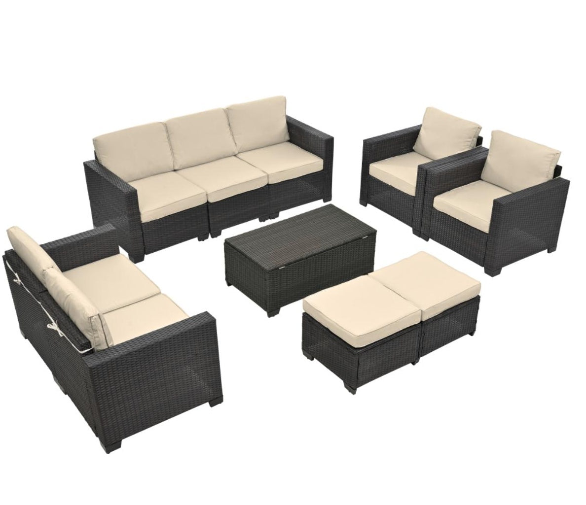 Outdoor 10 Piece Patio Furniture Set