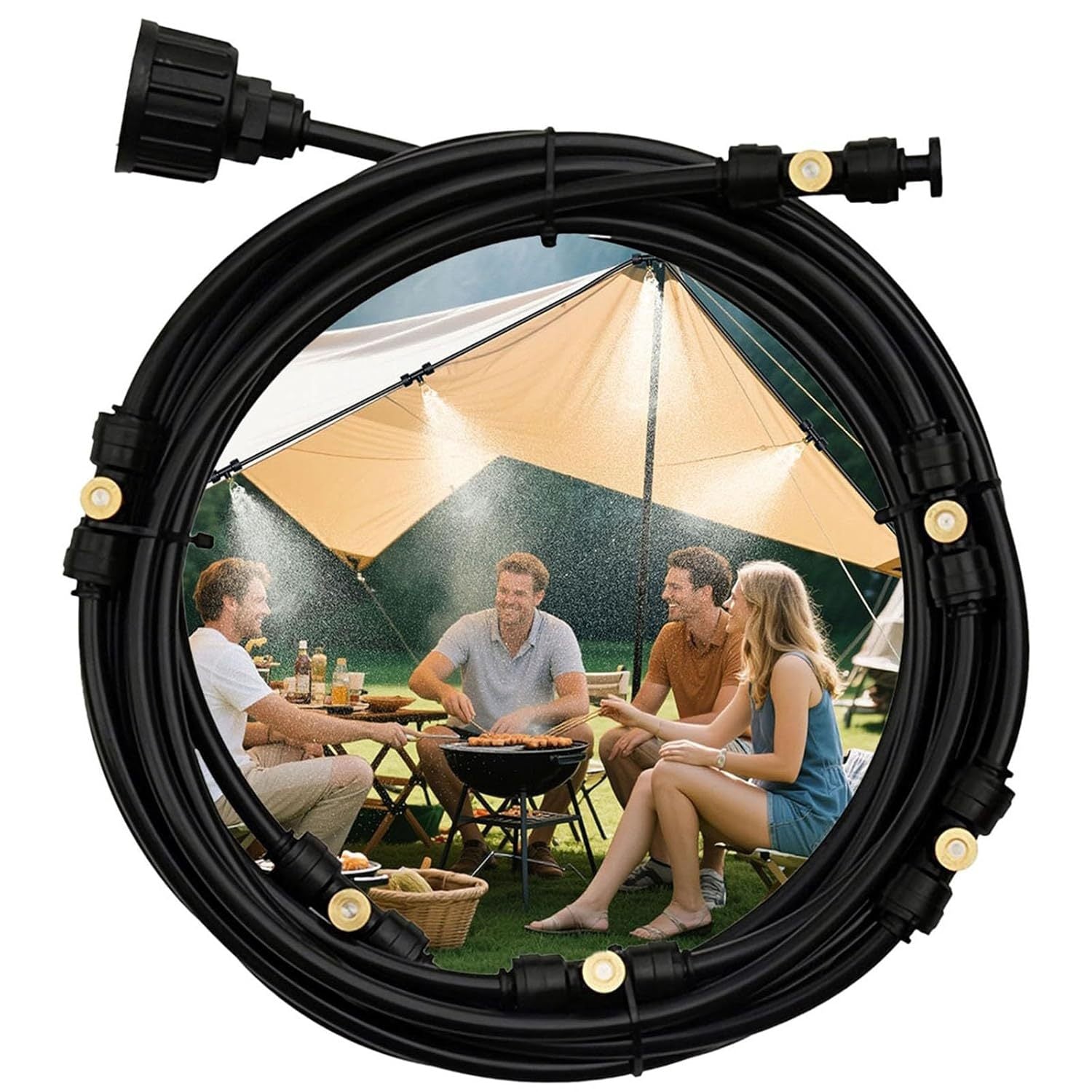 Misters For Outside Patio Outdoor Misting Cooling System For Patio Garden Greenhouse Trampoline