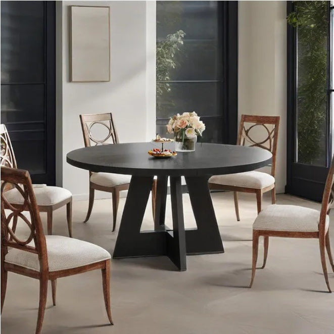 Black Farm House Dining Table