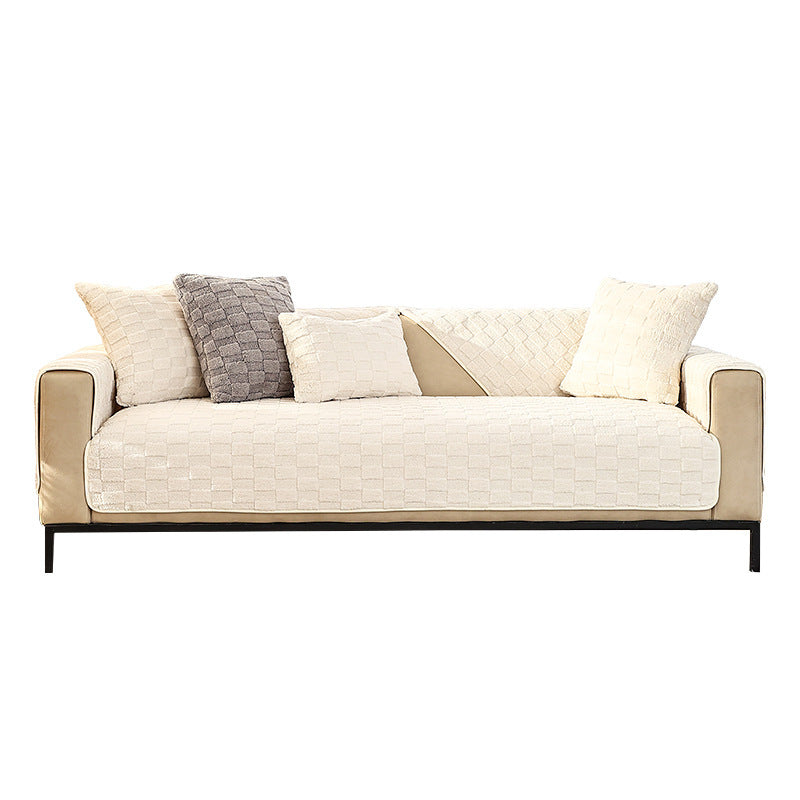 Sofa Cushion Plush Winter Antislip Simple Modern Cushion