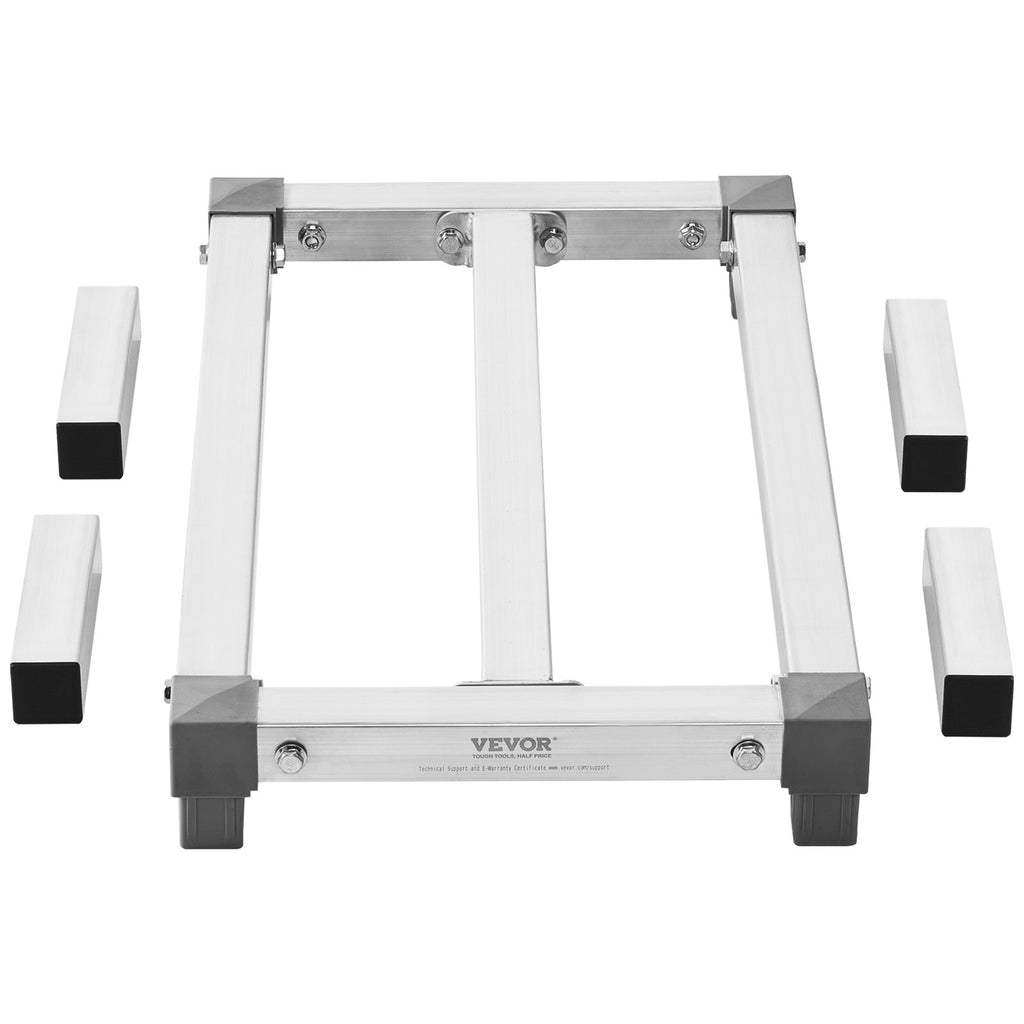 Newly Upgraded VEVOR Aluminum Dunnage Rack Stationary Dunnage Rack Storage Rack AirBNB/ Hotels