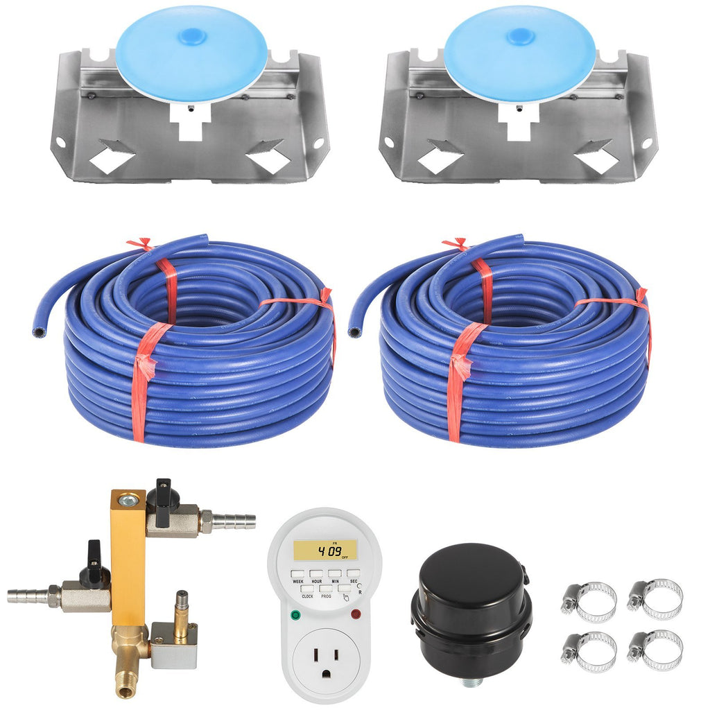 VEVOR Pond Aerator, 550W Power, 5.2CFM For Up To 3 Acre 50Lake, Pond Aeration Kit Includes  Compressor  Weighted Tubings & 2 Diffusers