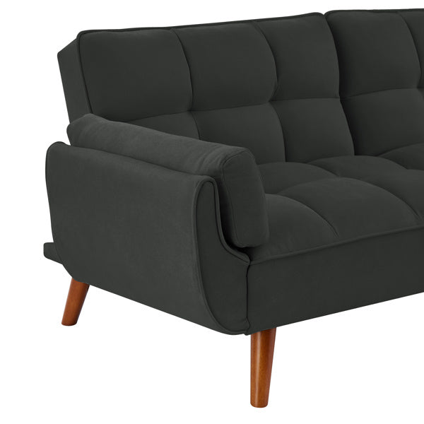 Linen Sofa Furniture With Adjustable Backrest And Easy Assembly Lounge Chair - Dark Gray
