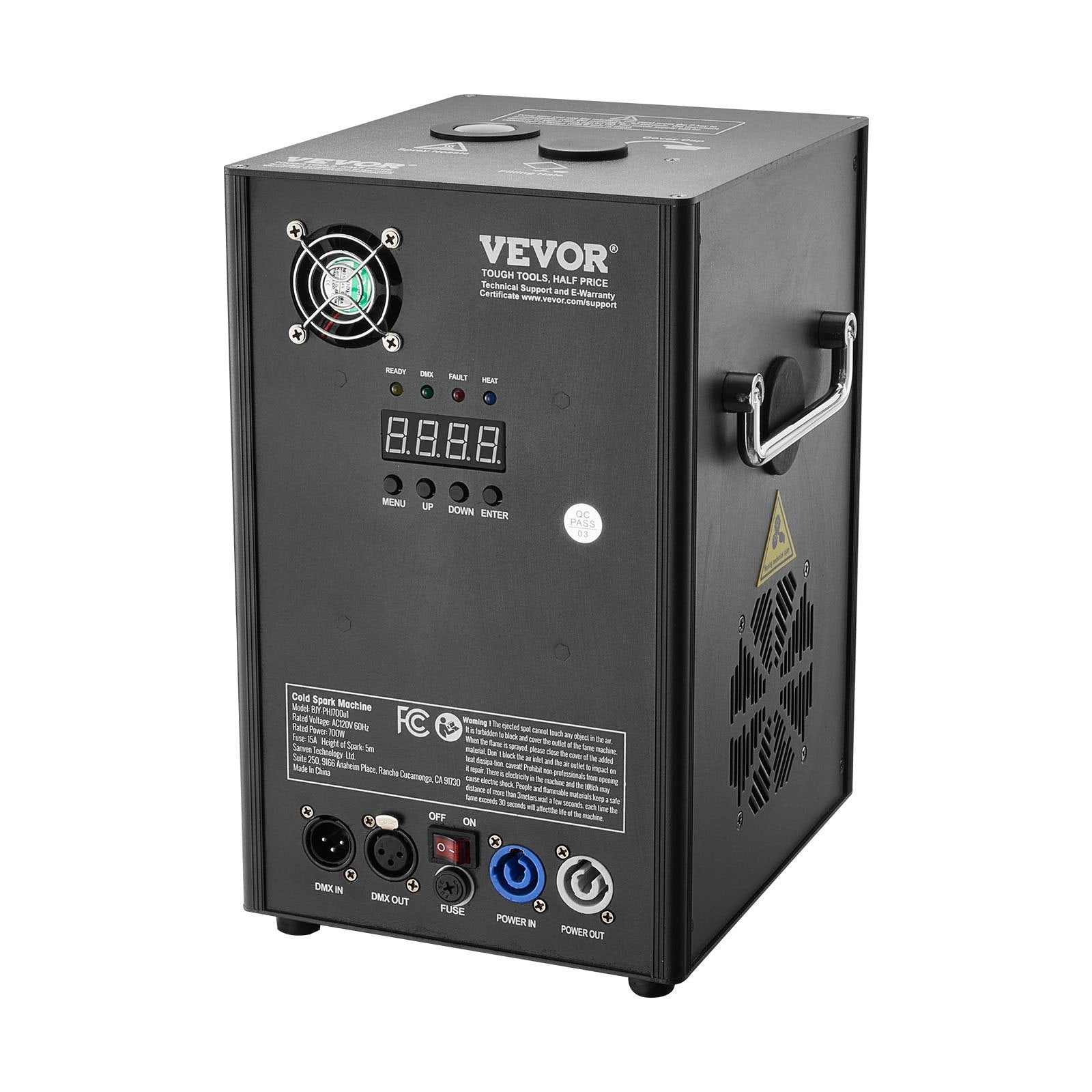 VEVOR Cold  Firework Machine 700W 6.6-16.4ft Stage DJ Wedding Event Party