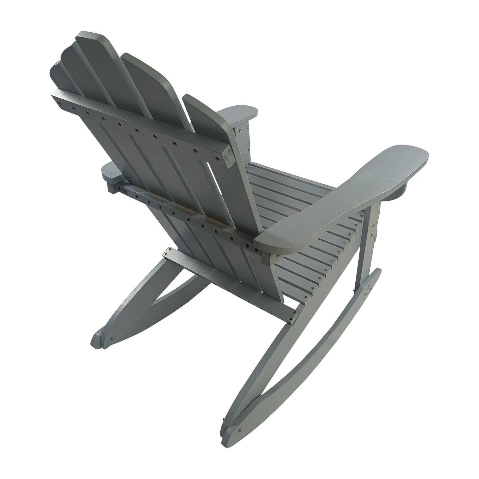Reclining Wooden Outdoor Rocking Adirondack Chair,walnut