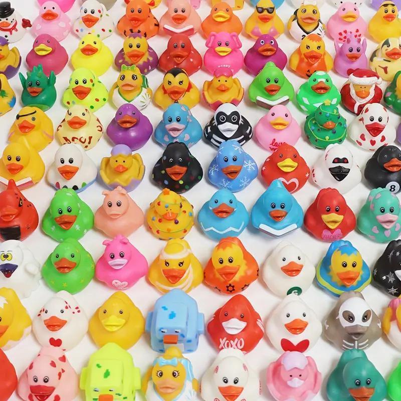 100-piece Mini Duck Set - Cute, High-Value, Multifunctional Design, Healing Children's Toy, Decoration For Party Scenes And Photo Props
