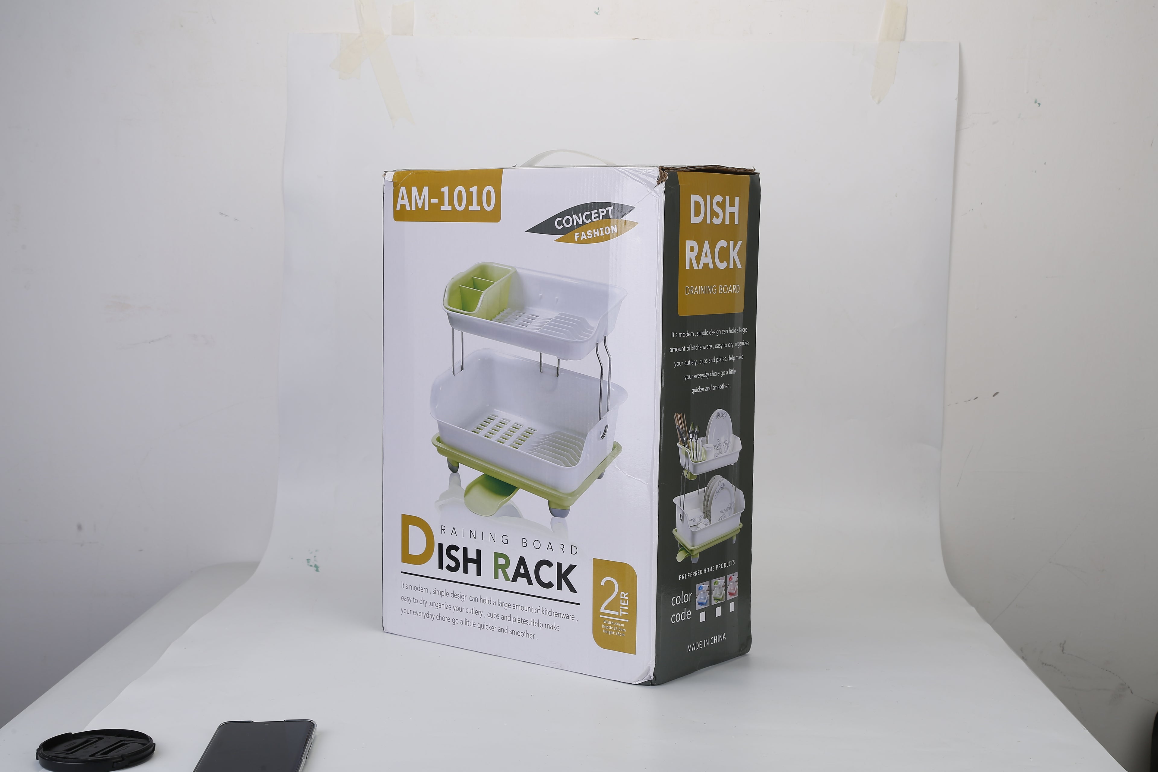 2-Tier Dish Drying Rack Cutlery Drainer Holder Kitchen Organizer Storage Shelf