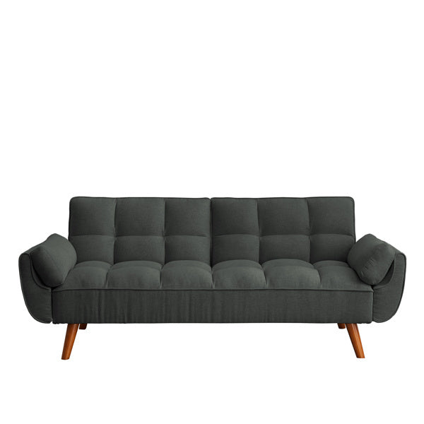 Linen Sofa Furniture With Adjustable Backrest And Easy Assembly Lounge Chair - Dark Gray